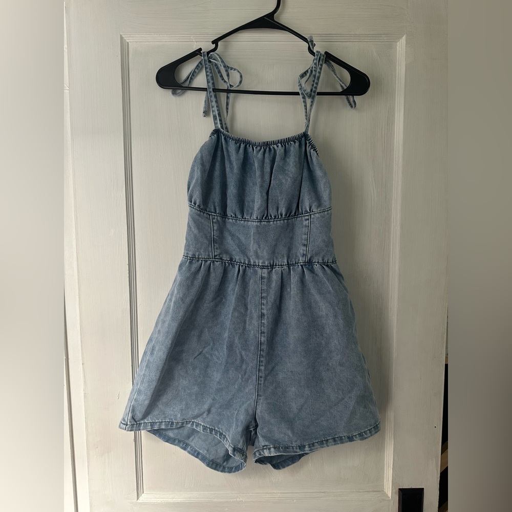 Denim Blue Romper